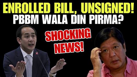 Confirmed Na Enrolled Bill Walang Perma Atty Vic Rodriguez Nakakuha