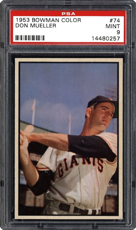 Auction Prices Realized Baseball Cards 1953 Bowman Color Don Mueller