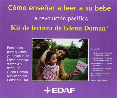 Fichas de prácticas del método Glenn Doman para aprender a leer Kit de