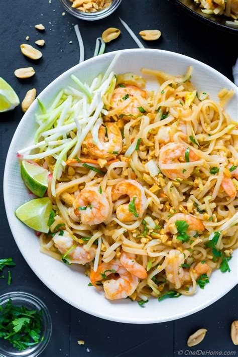 Shrimp Pad Thai Recipe | ChefDeHome.com