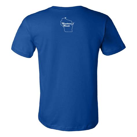 Keep 'Er Movin' Wisconsin State Flag Unisex Tee (Blue) – Manitowoc Minute