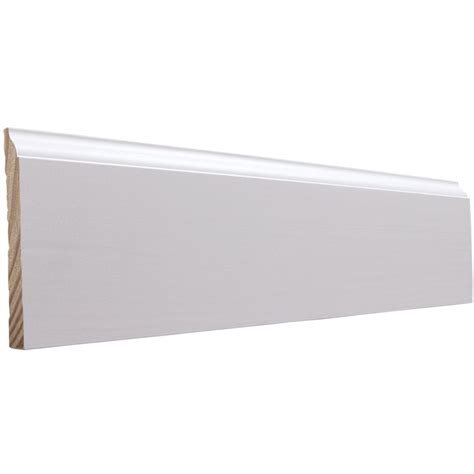 4.25-in x 12-ft Pine Primed Baseboard Moulding at Lowes.com