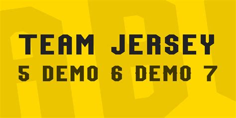 Team Jersey Font FREE Download & Similar Fonts | FontGet