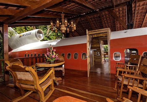 An airplane was salvaged for $2000 and transformed into a stunning waterfront home