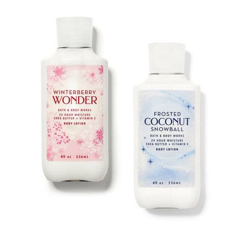 Bath And Body Works Frosted Coconut Snowball And Winterberry Wonder 8oz