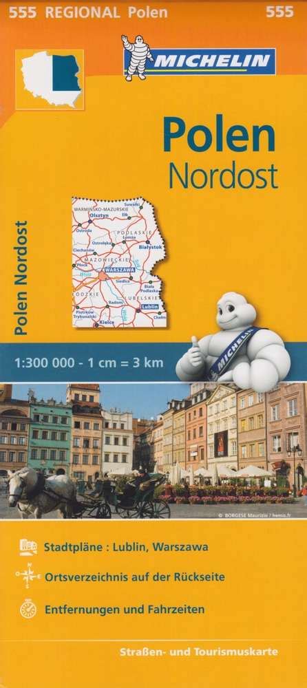 Michelin Regionalkarte 555 Polen Nordost 1 300 000 Geobuchhandlung Kiel