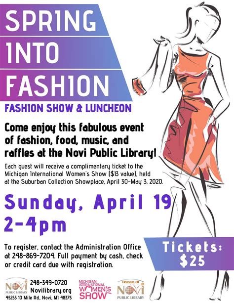 Apr 19 Spring Into Fashion Fashion Show And Luncheon Novi Mi Patch