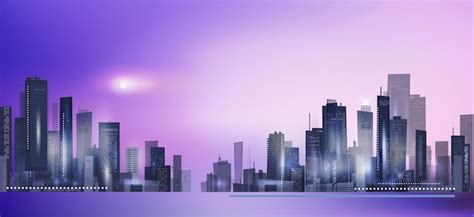 Premium Vector | Night city background