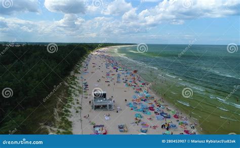 Beach Baltic Sea Grzybowo Plaza Morze Baltyckie Aerial View Poland