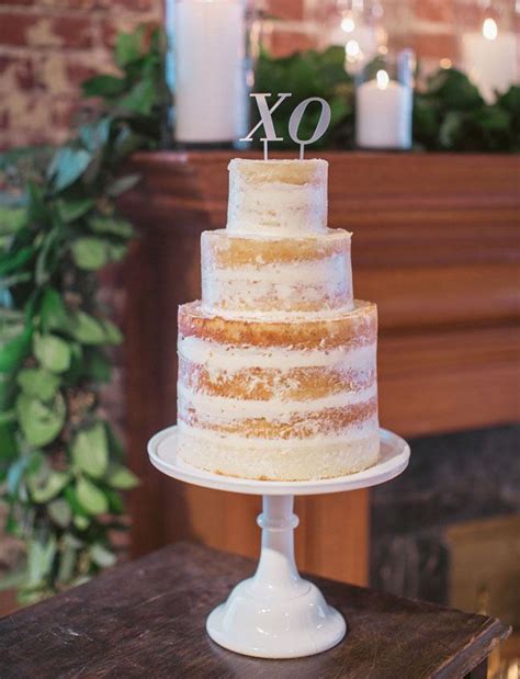 Semi Naked Wedding Cakes With Pretty Details