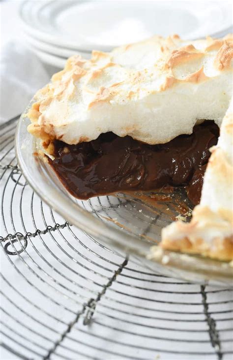 Chocolate Meringue Pie Just Like Grandma Made Leigh Anne Wilkes