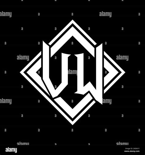 Vw Letter Logo Black And White Stock Photos And Images Alamy