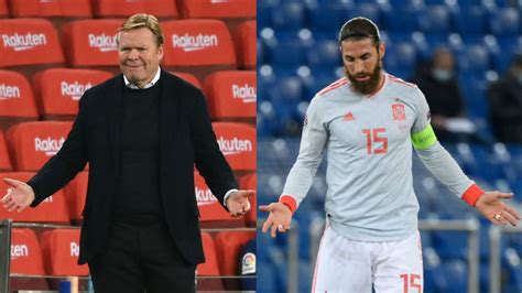 Koeman Y Su Comentario Sarcástico Sobre Sergio Ramos Por Su Desempeño En La Cancha Noticias De