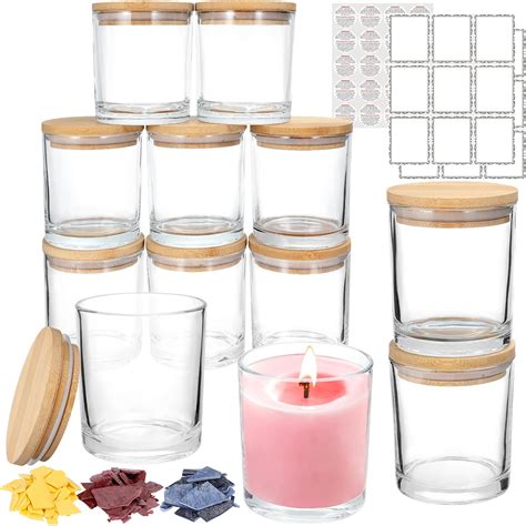 Amazon Juneheart Pack Oz Glass Candle Jars For Making Candles