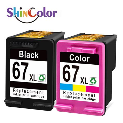 Shincolor Hp 67xl Ink Cartridges Hp Deskjet 2700 Ink Cartridge For Envy Series 4200 6020 6030