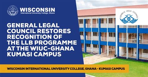 General Legal Council Restores Recognition Of The Llb Programme At The Wiuc Ghana Kumasi Campus