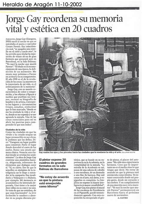 Recorregut Per La Vida De Jorge Gay Exposicions Dart A Barcelona