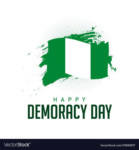 Democracy day logo template design Royalty Free Vector Image