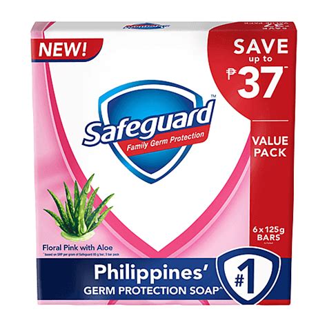 Safeguard Soap Floral Pink With Aloe 125g X 6s Body Care Walter Mart