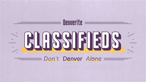 Denverite Classifieds: July 22, 2024