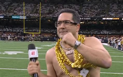 Adam Schefter Mocks Kirk Cousins With Topless Dance On Field