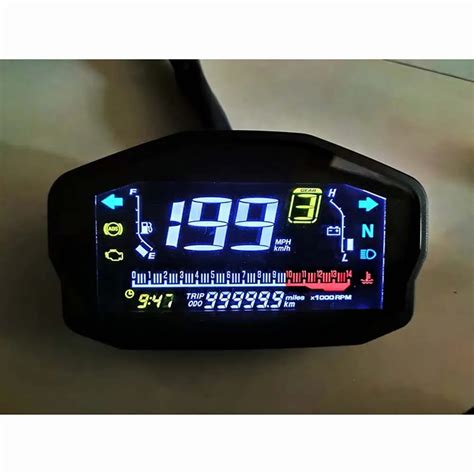 Velocímetro Digital LCD Universal para motocicleta cuentakilómetros