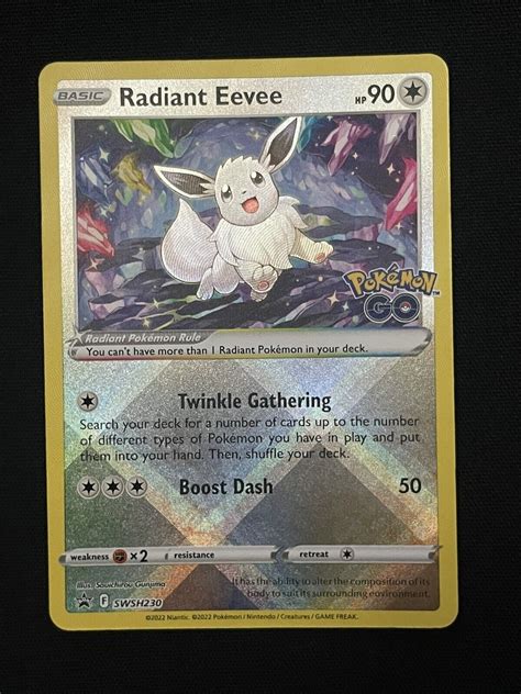 Mavin Pok Mon Tcg Radiant Eevee Swsh Black Star Promos Swsh Holo Promo