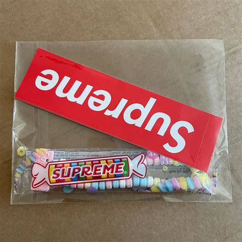 Supreme Smarties Necklace With 2x Box Logo Stickers Sweets Candy Not