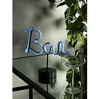 Blue Bar LED Neon Effect Sign | Home | George at ASDA