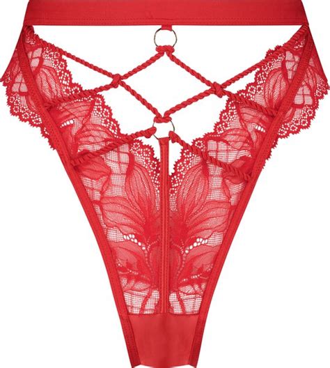 Hunkemöller Dames Lingerie Brazilian Bellini Rood maat L bol