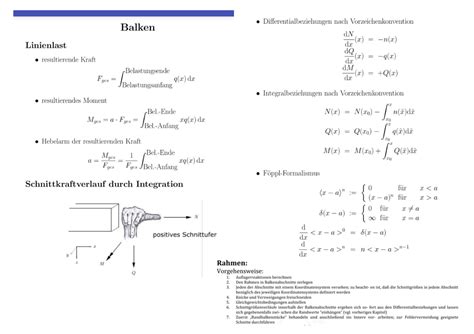 Formelsammlung Tm1 Technische Mechanik 1 Studocu