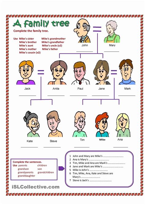 50 Spanish Family Tree Worksheet – Chessmuseum Template Library