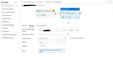 Azure Function Activity In Adf Problem With Passing Json To Azure