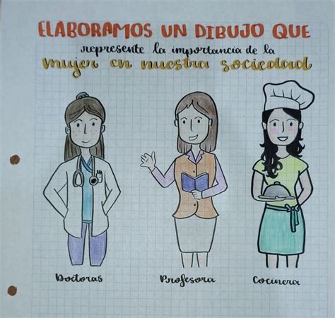 Elaboramos Un Dibujo Que Represente La Importancia De La Mujer En