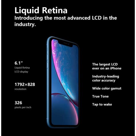 New Genuine Apple IPhone XR 6 1 Original Liquid Retina IPS LCD 64GB