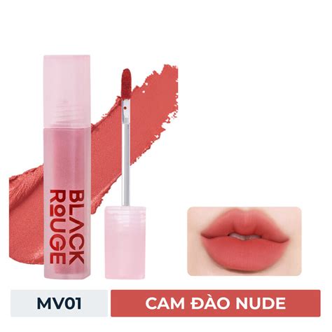 Son Kem Black Rouge MV01 Peach Pudding Cam Đào Nude 4g Hasaki vn