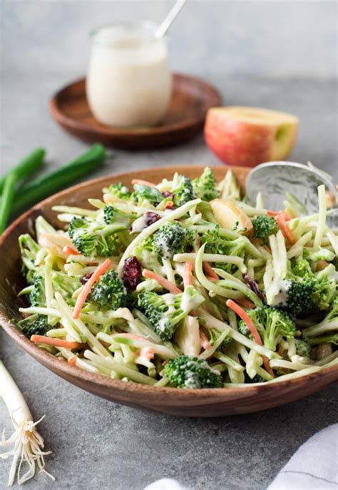 Broccoli Slaw Salad With Homemade Dressing Flavor The Moments