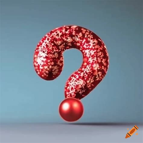 Festive Christmas Question Mark