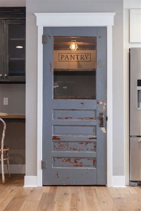 Get The Vintage Look With Antique Doors For Pantry