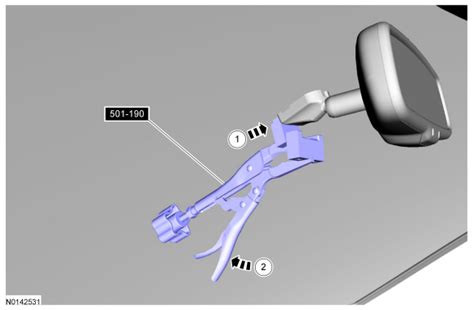 Ford Focus Service Manual Interior Rear View Mirror Rearview