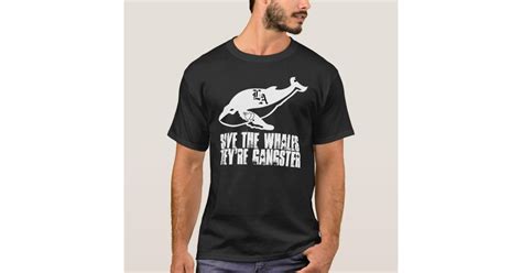 Headless Cow Productions' Gangster Whales Shirt | Zazzle