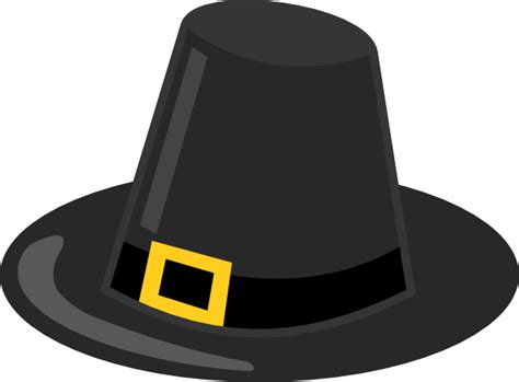 Pilgrim Hat With Black Band Clip Art at Clker.com - vector clip art ...