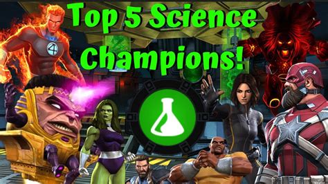 Top 5 Science Champions Best Champs Ranked Marvel Contest Of Champions Youtube