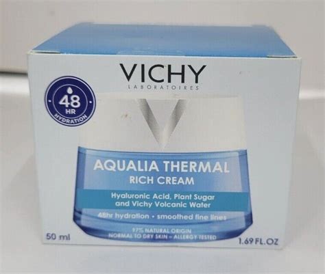 Vichy Aqualia Thermal Water Gel Rich Rehydrating Cream Ml Exp