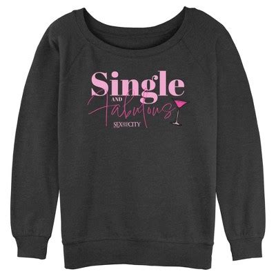 Junior S Women Sex And The City Single And Fabulous Cosmo Sweatshirt Target