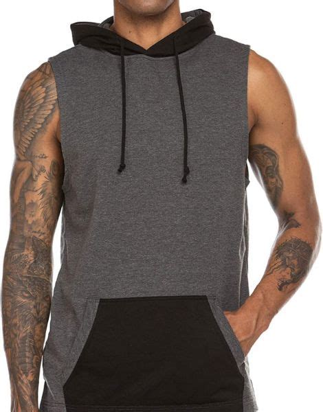 Wholesale Sleeveless Casual Fitness Hoodies For Men Form Hoodie