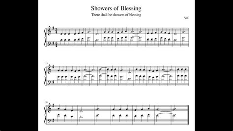 There Shall Be Showers Of Blessing Staff Notes Youtube