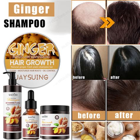 Malaysia Stock 500ml Sadoer Ginger Juice Hair Growth Shampoo Essence