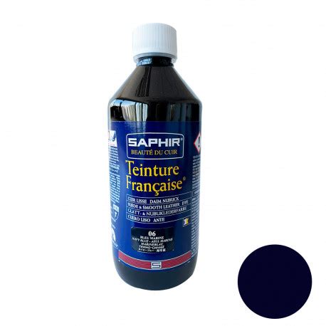 Teinture française cuir daim nubuck bleu marine 500ml Saphir Tout