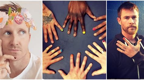 Nailed It Why ‘polished Men Have One Painted Fingernail This October